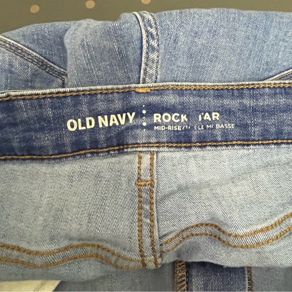➕ Old Navy Rockstar Medium Wash Skinny Jeans Women’s Size 14 - Picture 6 of 8